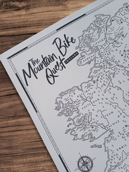 The Ireland Mountain Bike Quest - Scratch Map