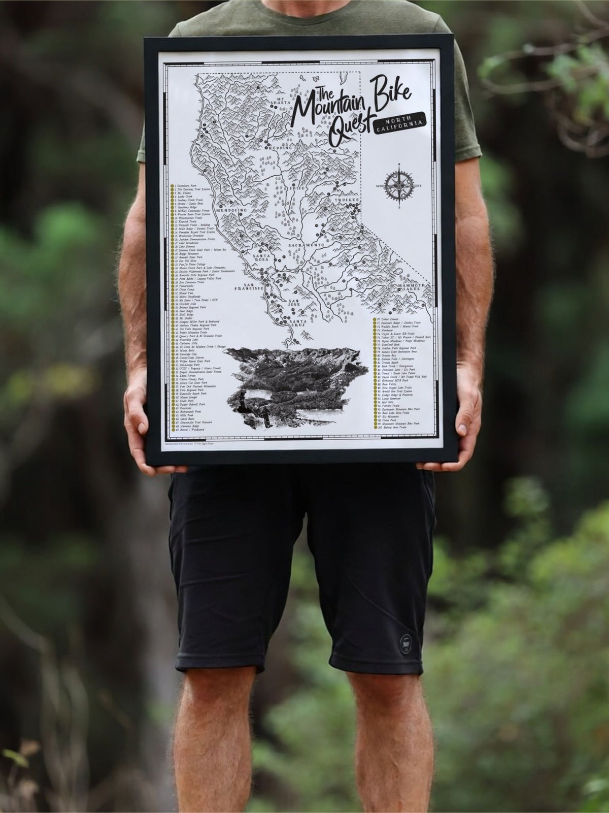 The California (North) Mountain Bike Quest - Scratch Map