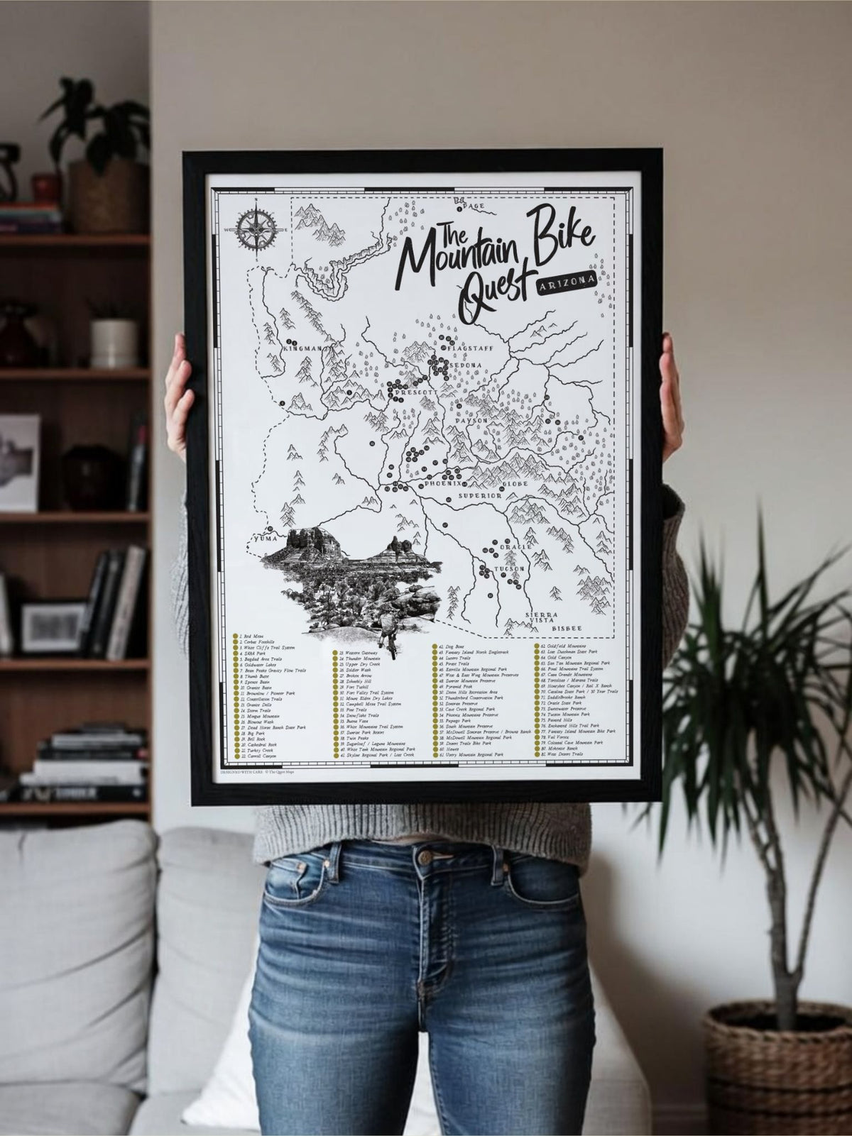 The Arizona Mountain Bike Quest - Scratch Map
