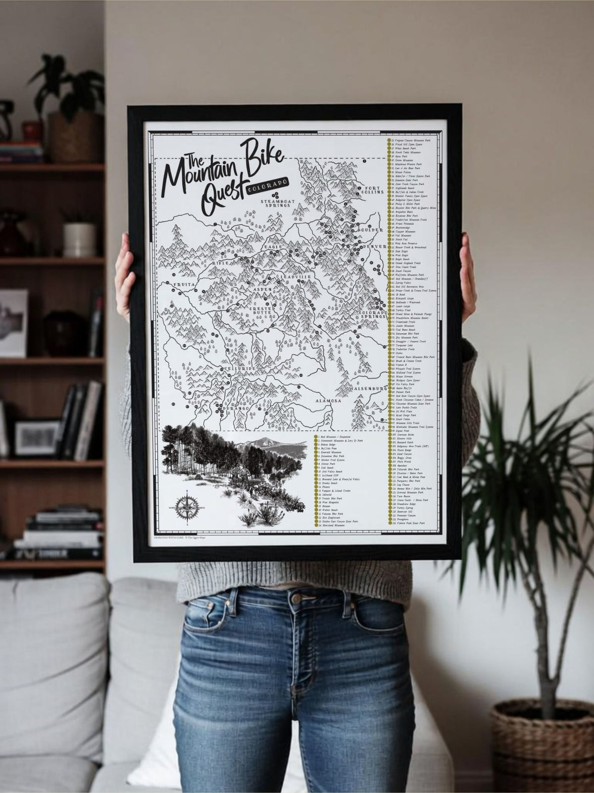 The Colorado Mountain Bike Quest - Scratch Map
