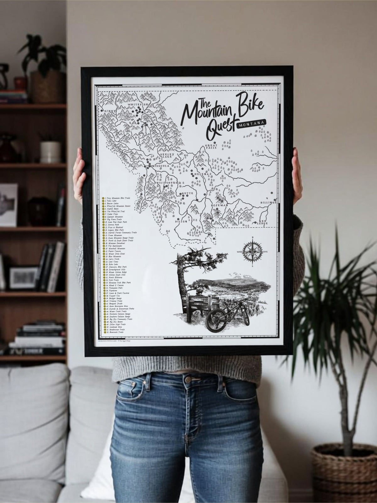 The Montana Mountain Bike Quest - Scratch Map