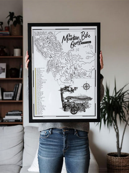 The Montana Mountain Bike Quest - Scratch Map