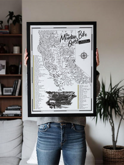 The California (North) Mountain Bike Quest - Scratch Map