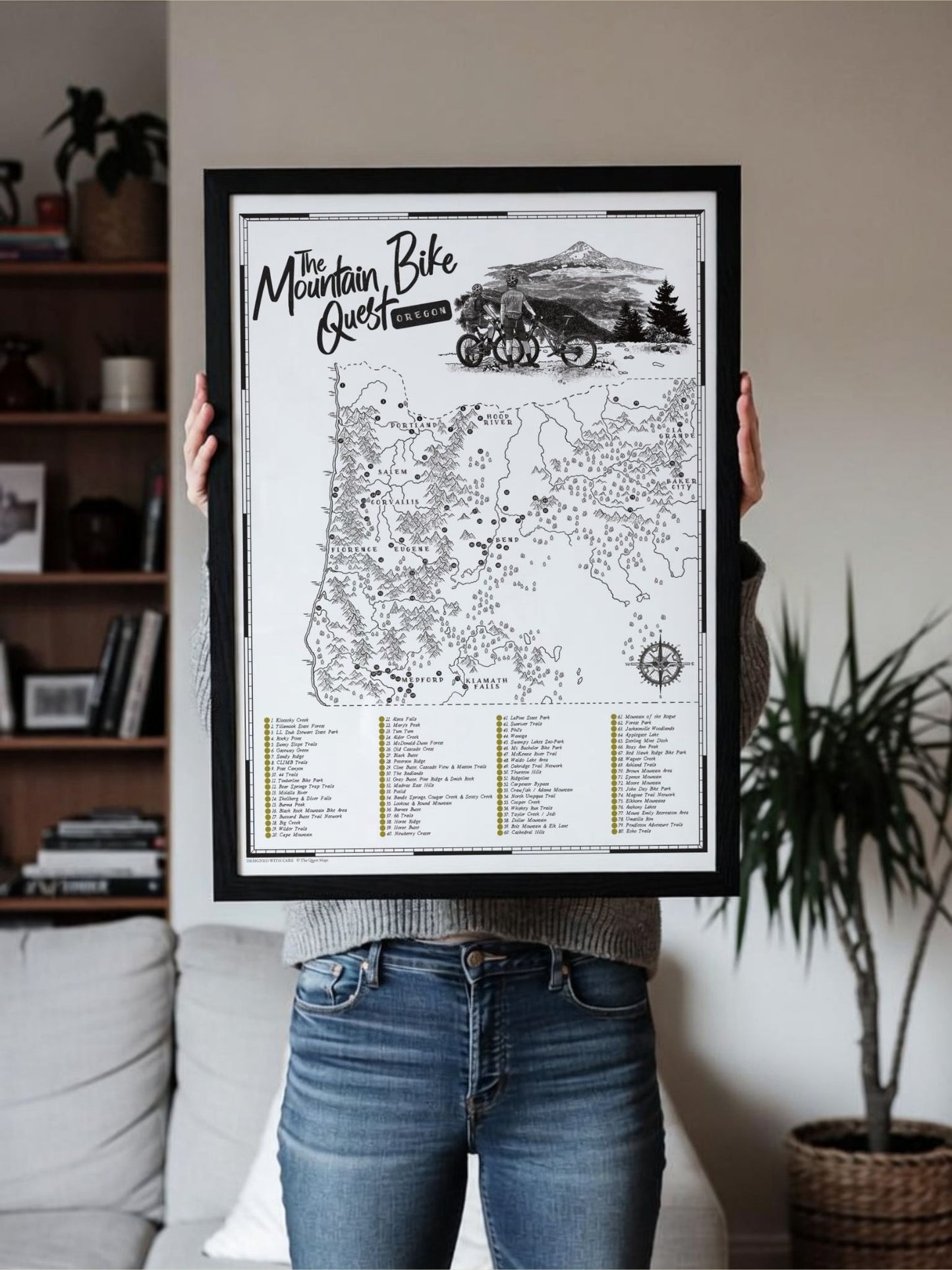 The Oregon Mountain Bike Quest - Scratch Map