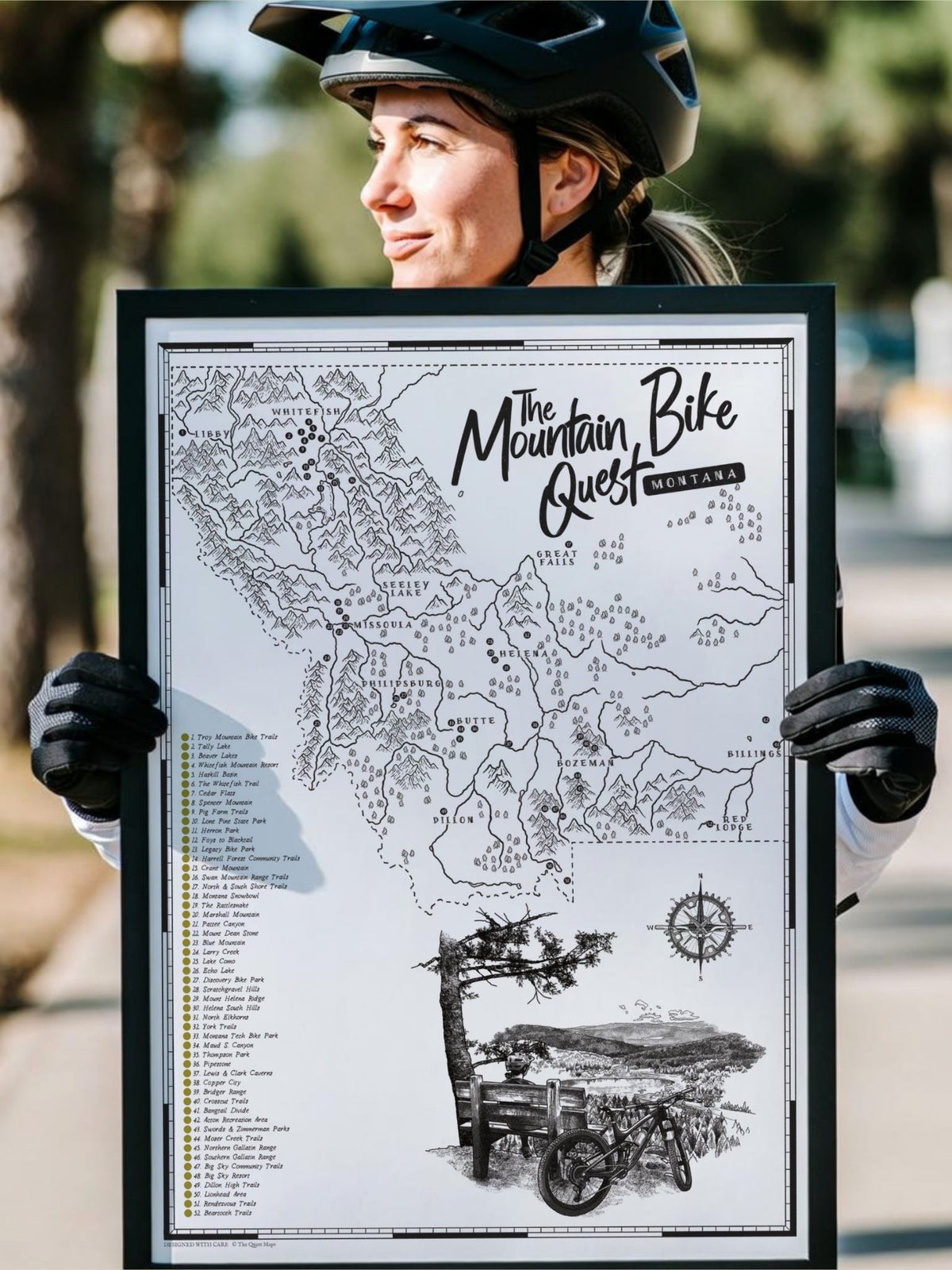 The Montana Mountain Bike Quest - Scratch Map