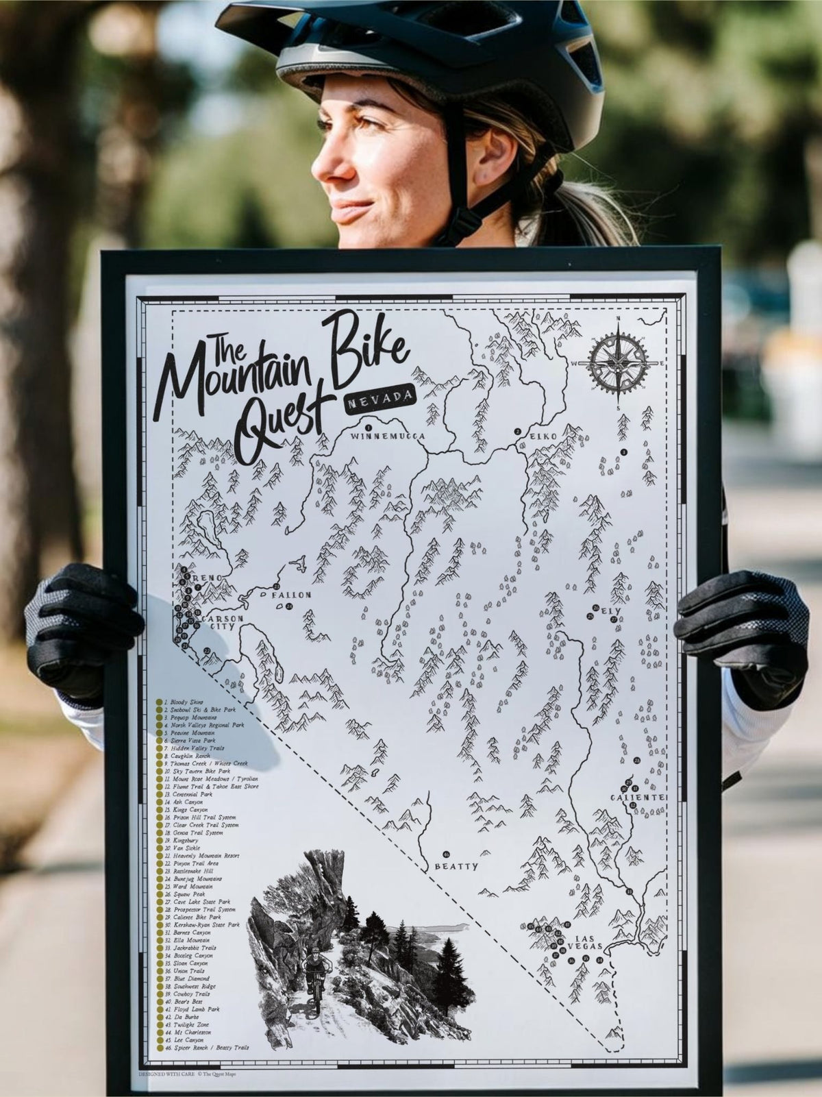 The Nevada Mountain Bike Quest - Scratch Map