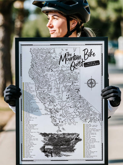 The California (North) Mountain Bike Quest - Scratch Map