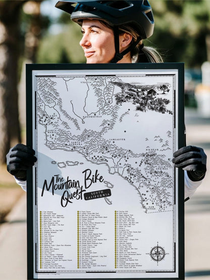 The California (South) Mountain Bike Quest - Scratch Map