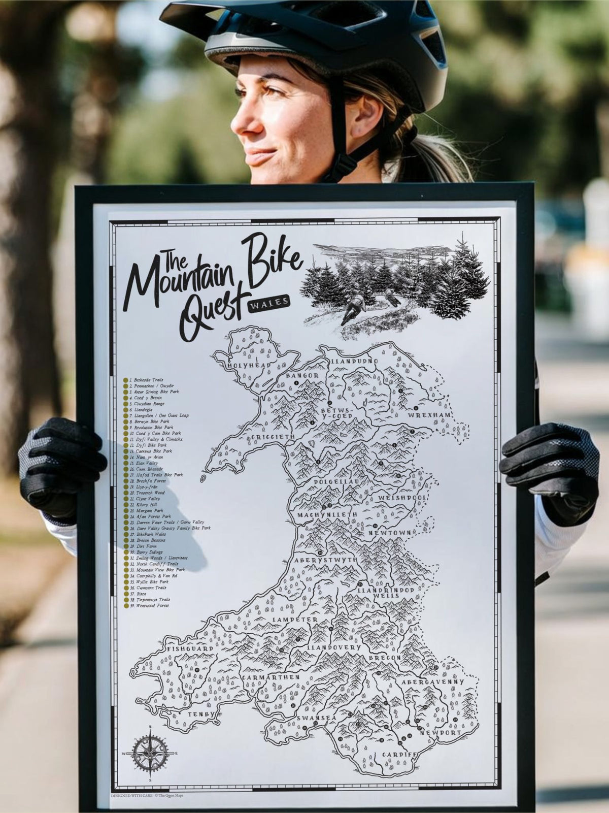 The Wales Mountain Bike Quest - Scratch Map