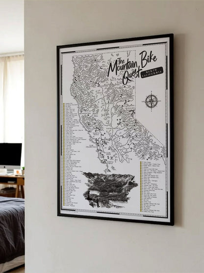 The California (North) Mountain Bike Quest - Scratch Map