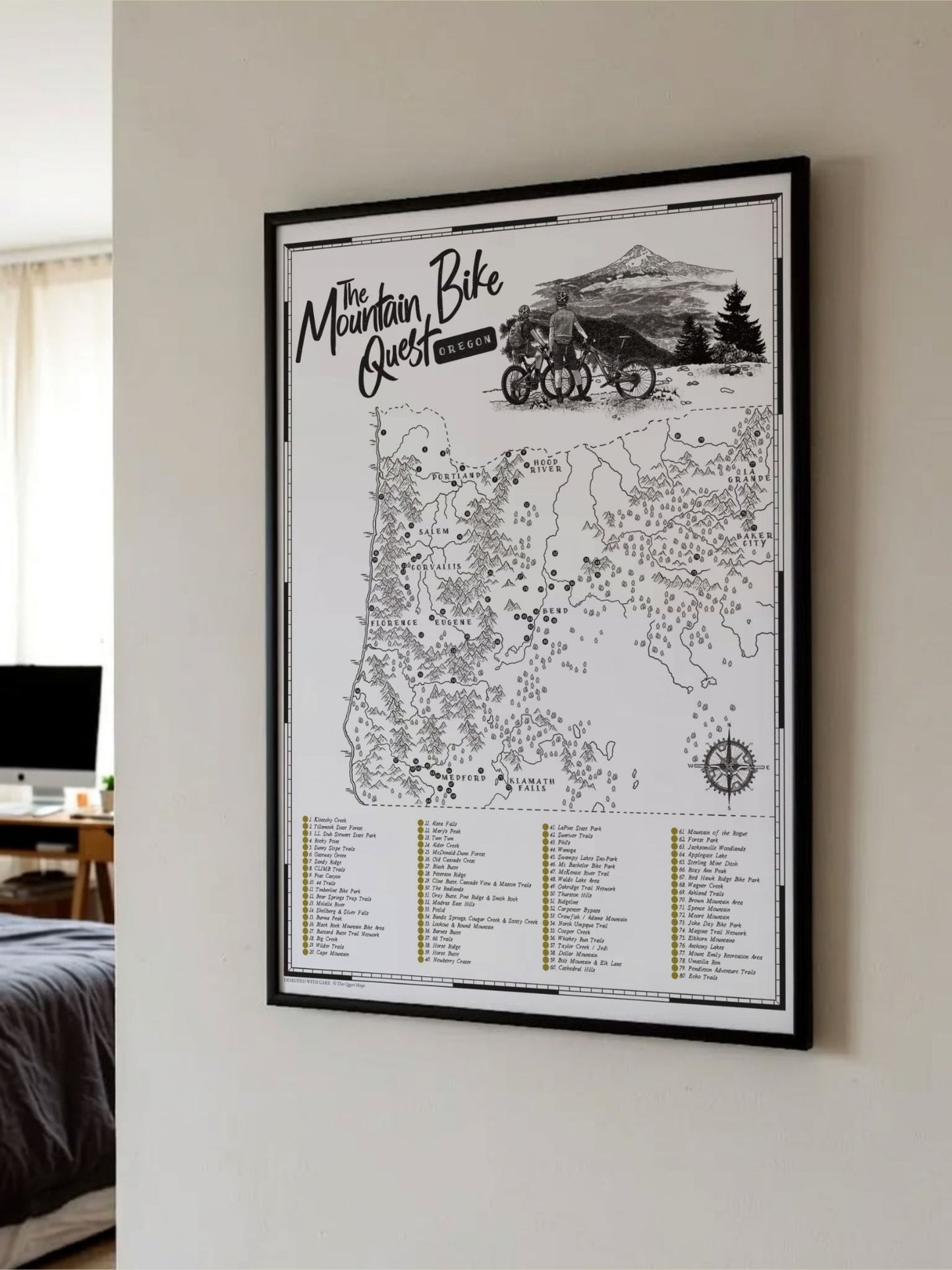 The Oregon Mountain Bike Quest - Scratch Map