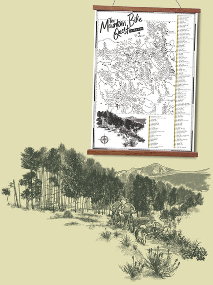 The Colorado Mountain Bike Quest - Scratch Map