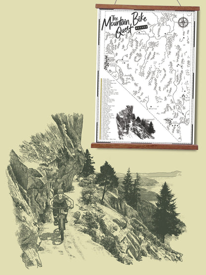 The Nevada Mountain Bike Quest - Scratch Map