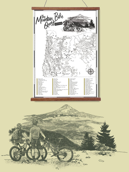 The Oregon Mountain Bike Quest - Scratch Map