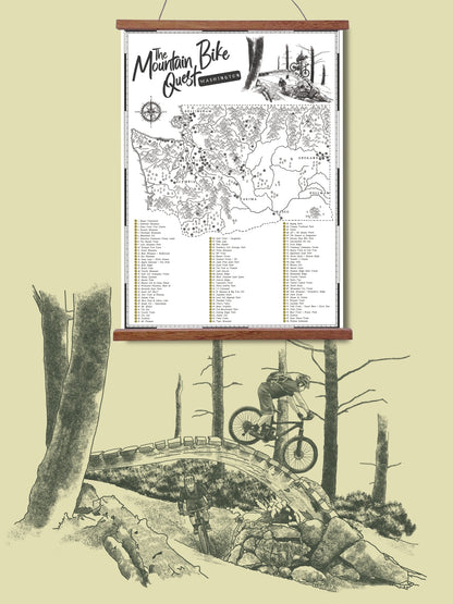 The Washington Mountain Bike Quest - Scratch Map