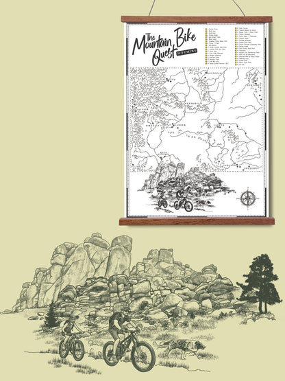 The Wyoming Mountain Bike Quest - Scratch Map