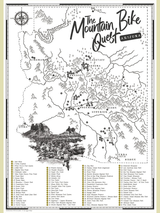 The Arizona Mountain Bike Quest - Scratch Map