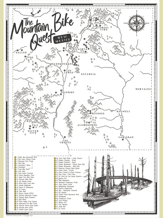 The New Mexico Mountain Bike Quest - Scratch Map