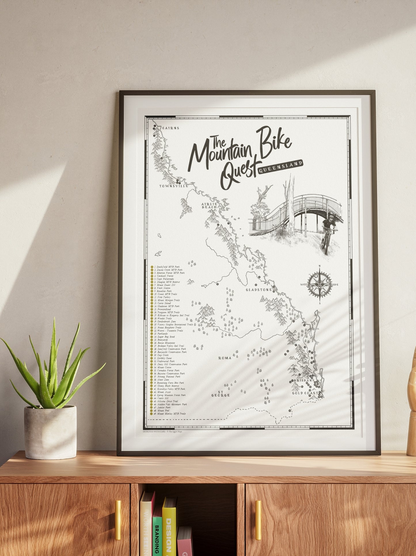 The Queensland Mountain Bike Quest - Scratch Map