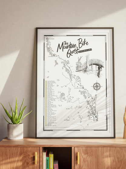 The Queensland Mountain Bike Quest - Scratch Map