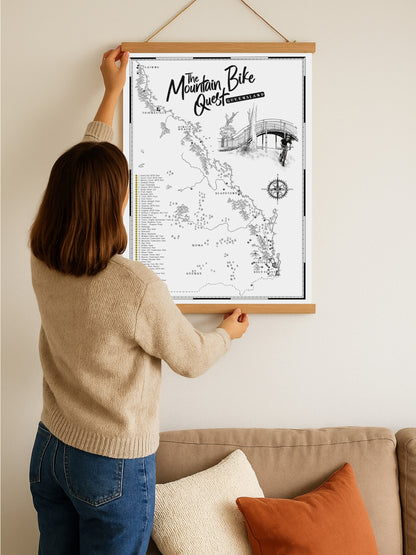 The Queensland Mountain Bike Quest - Scratch Map