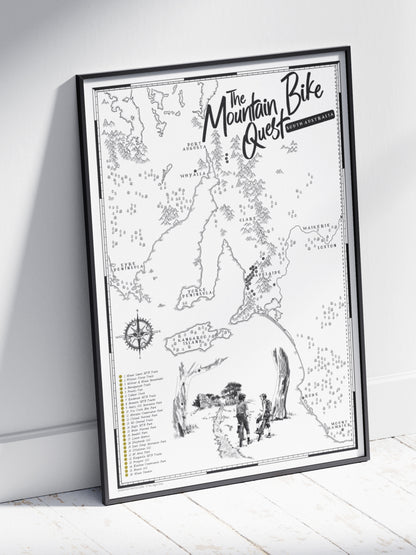 The South Australia Mountain Bike Quest - Scratch Map