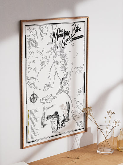 The South Australia Mountain Bike Quest - Scratch Map