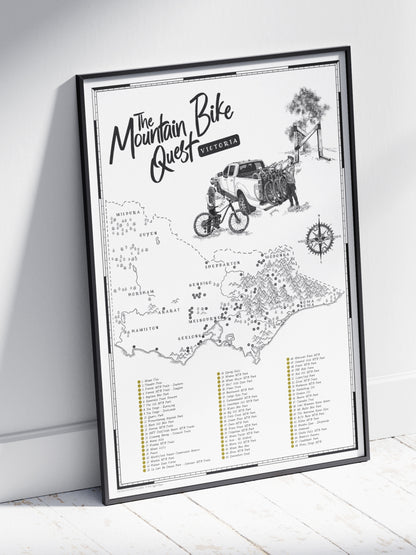 The Victoria Mountain Bike Quest - Scratch Map