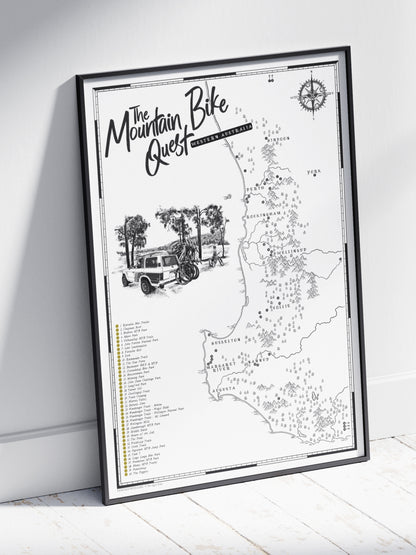 The Western Australia Mountain Bike Quest - Scratch Map