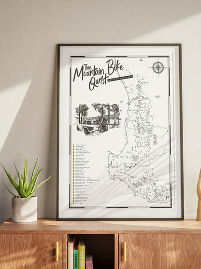 The Western Australia Mountain Bike Quest - Scratch Map