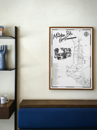 The Western Australia Mountain Bike Quest - Scratch Map