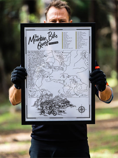 The Wyoming Mountain Bike Quest - Scratch Map