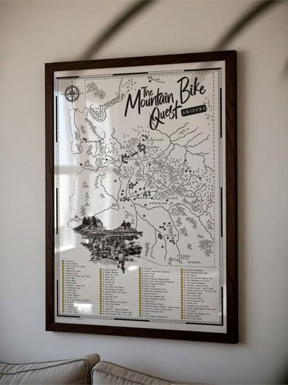 The Arizona Mountain Bike Quest - Scratch Map