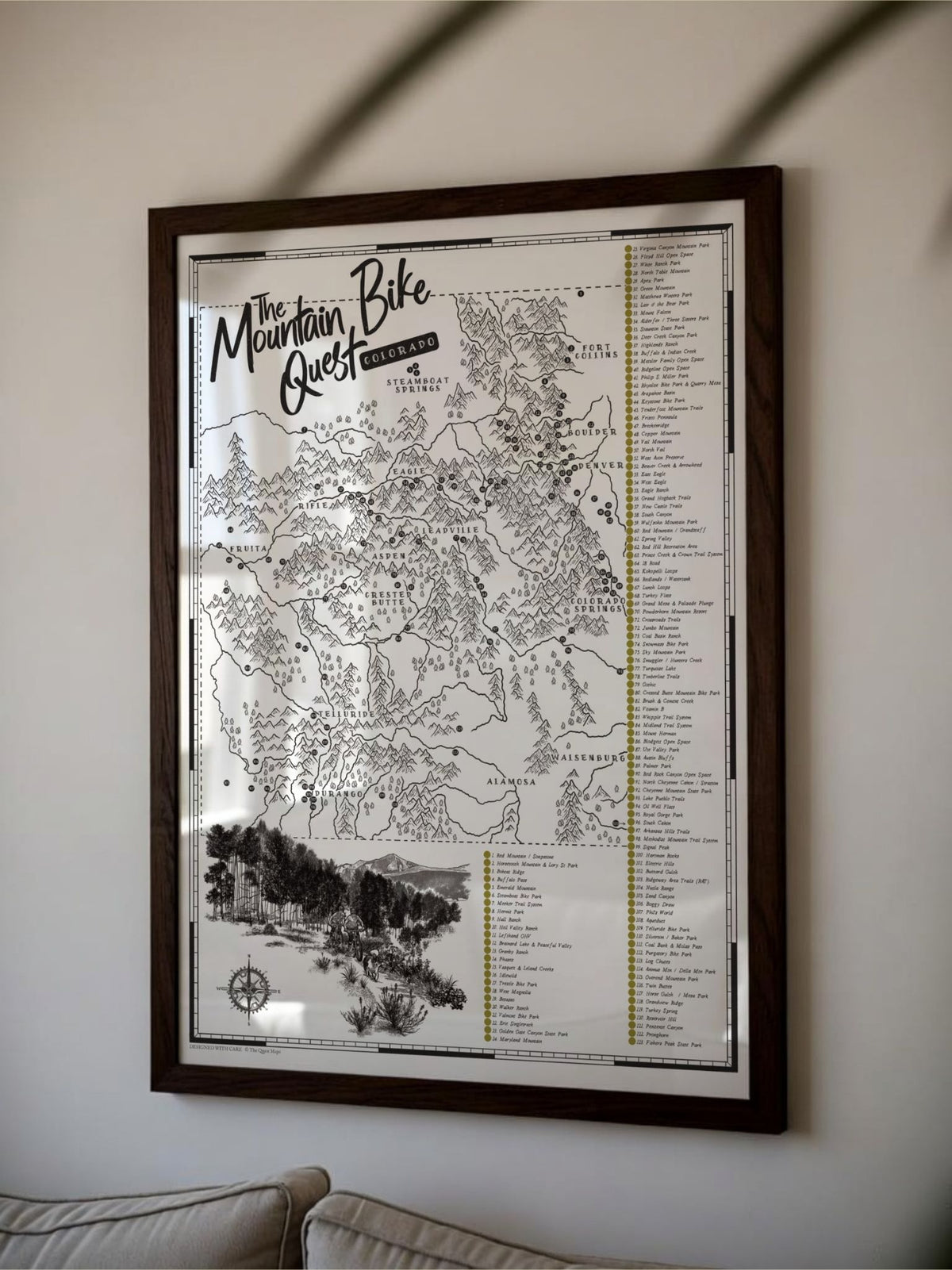 The Colorado Mountain Bike Quest - Scratch Map