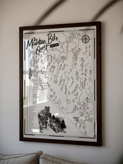 The Nevada Mountain Bike Quest - Scratch Map