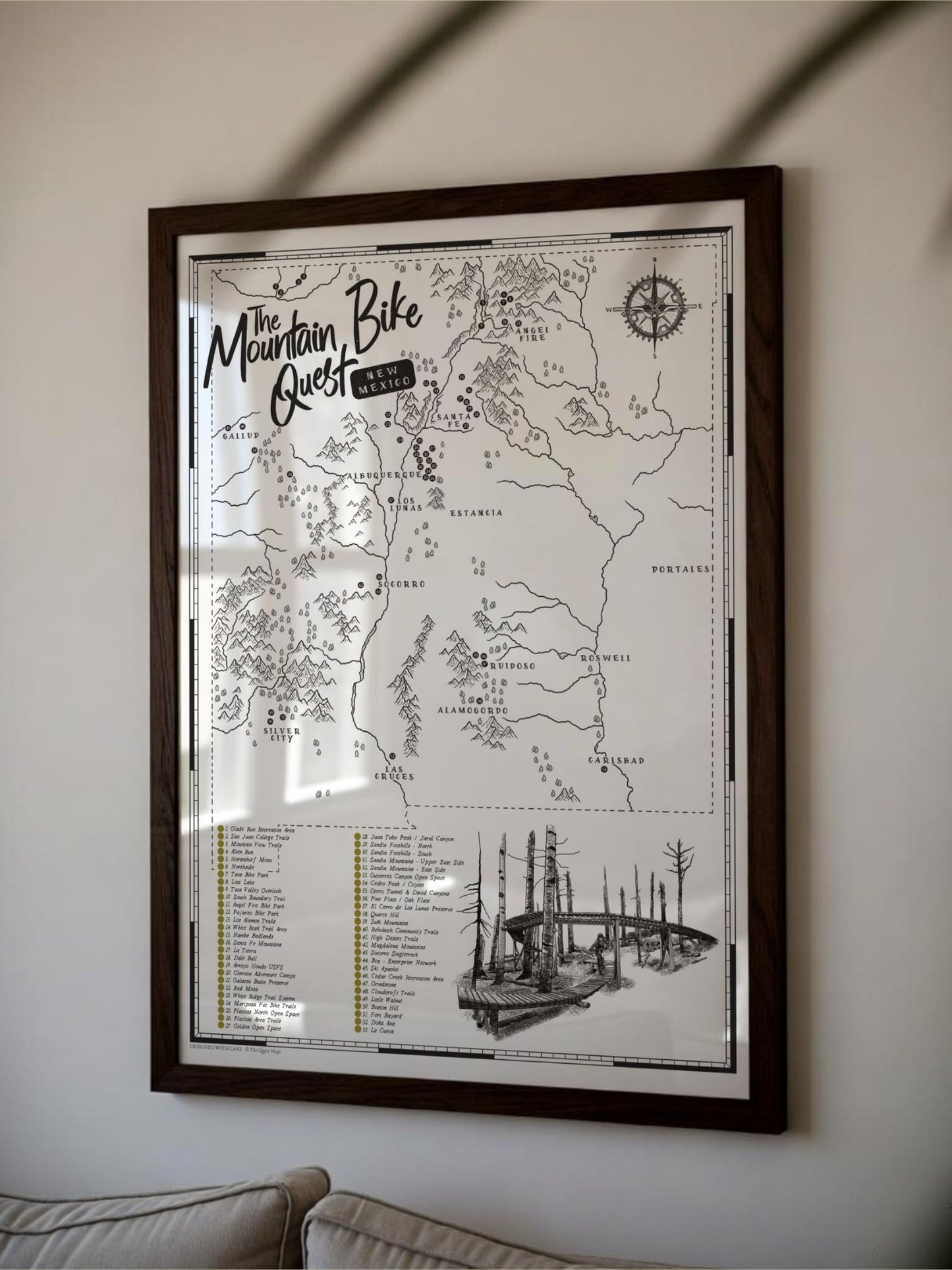 The New Mexico Mountain Bike Quest - Scratch Map