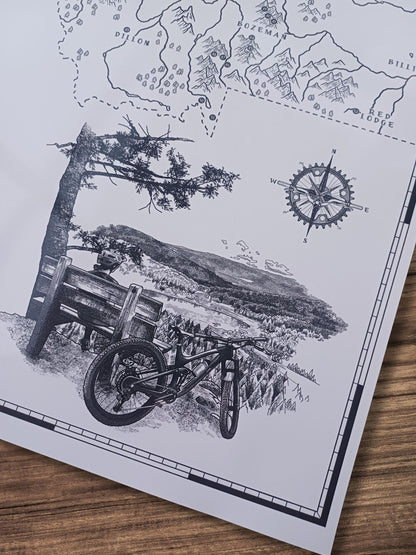 The Montana Mountain Bike Quest - Scratch Map