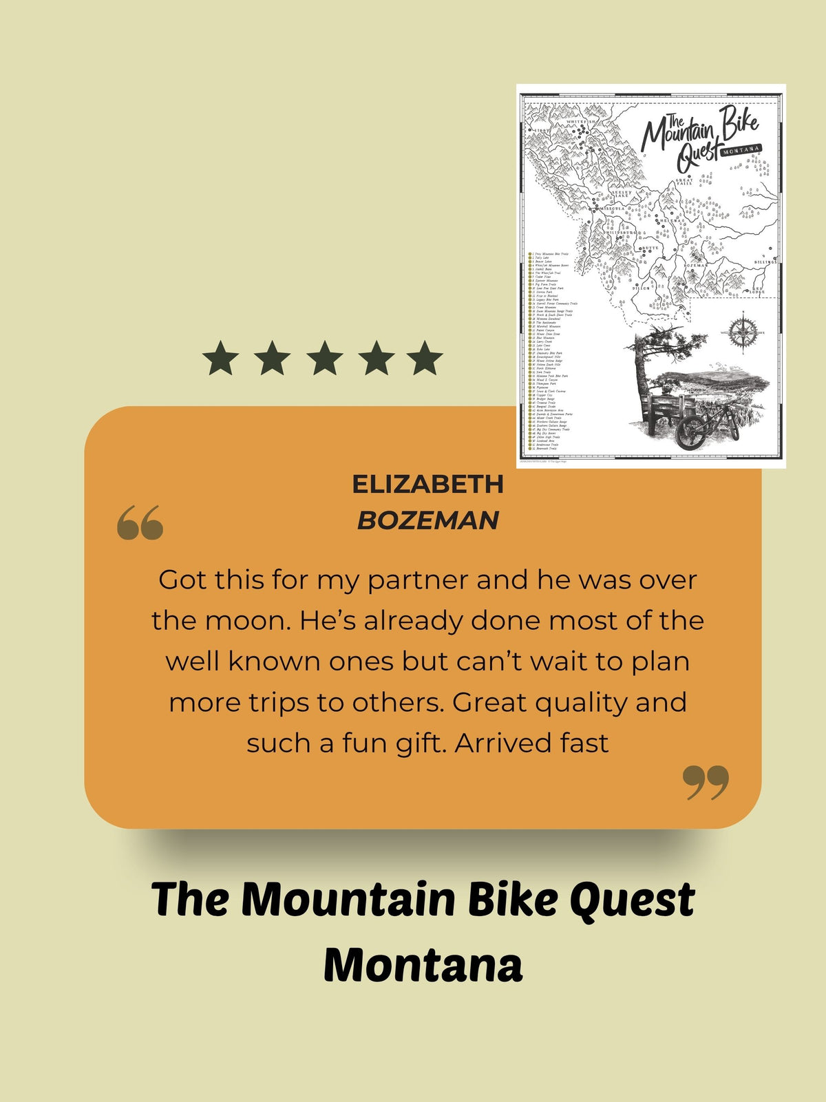 The Montana Mountain Bike Quest - Scratch Map
