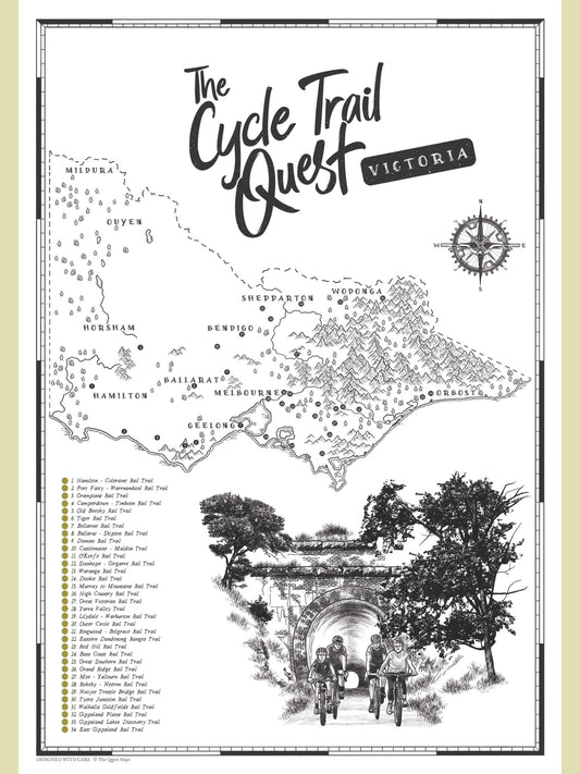 The Victoria Cycle Trail Quest - Scratch Map
