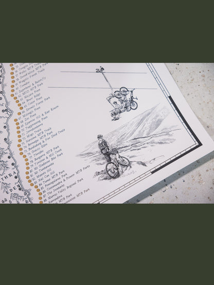 The NSW & ACT Mountain Bike Quest - Scratch Map