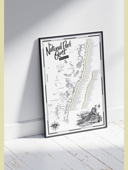 The NSW & ACT National Parks Quest - Scratch Map