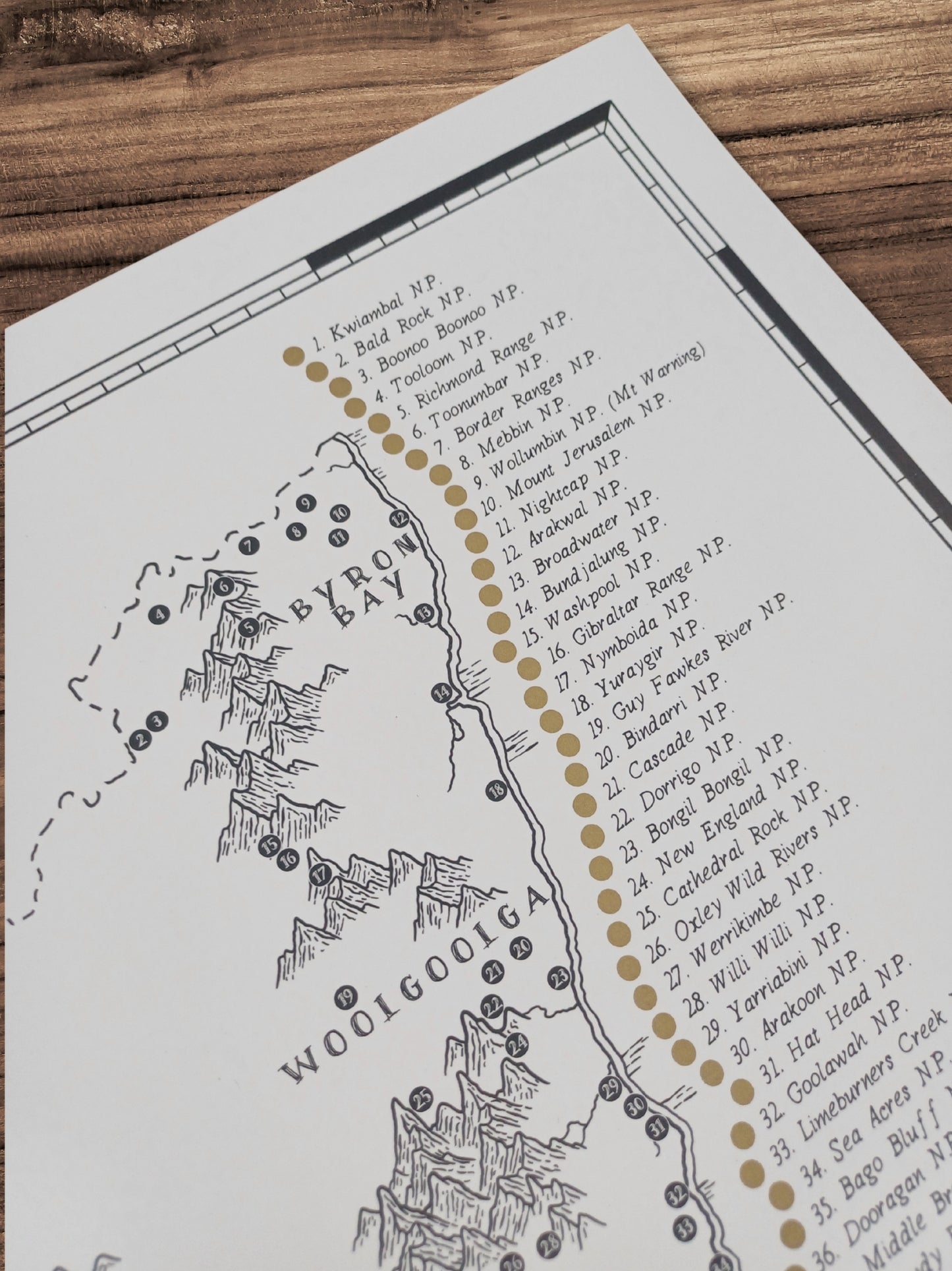 The NSW & ACT National Parks Quest - Scratch Map