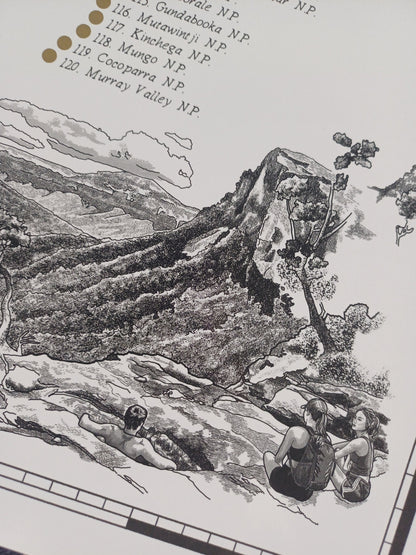 The NSW & ACT National Parks Quest - Scratch Map