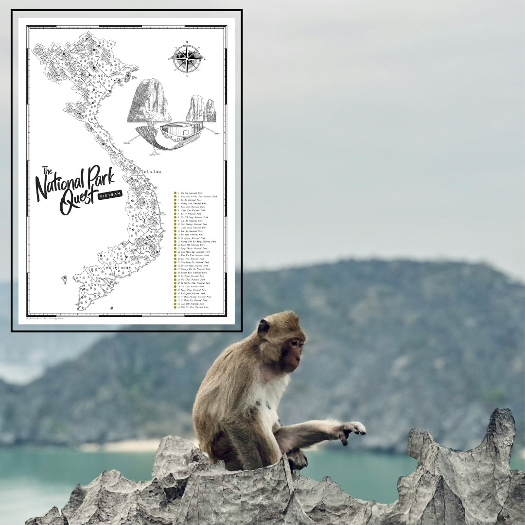 The Vietnam National Parks Quest - Scratch Map