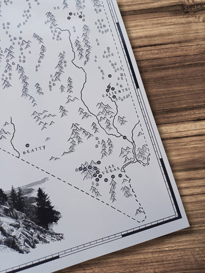 The Nevada Mountain Bike Quest - Scratch Map