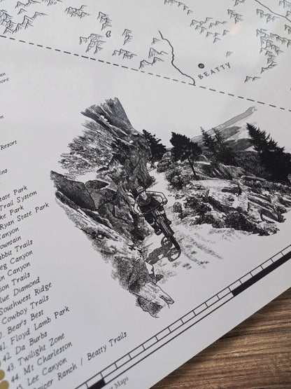The Nevada Mountain Bike Quest - Scratch Map