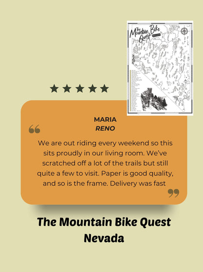 The Nevada Mountain Bike Quest - Scratch Map