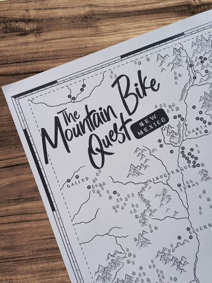 The New Mexico Mountain Bike Quest - Scratch Map