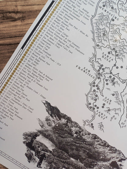 The Northern California Mountain Bike Quest - Scratch Map