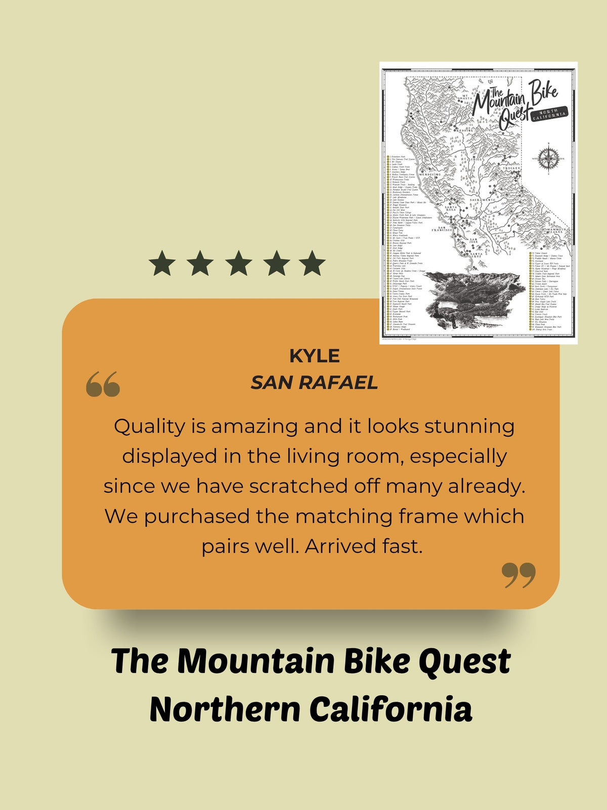 The California (North) Mountain Bike Quest - Scratch Map